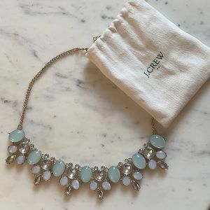J. Crew Necklace, rhinestone and gold